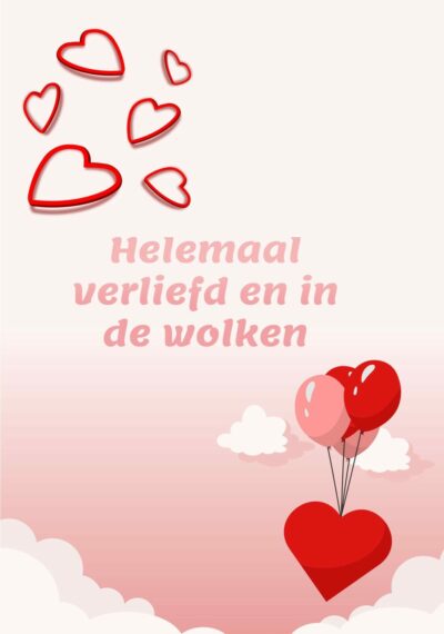 Helemaal verliefd in de wolken Kaart