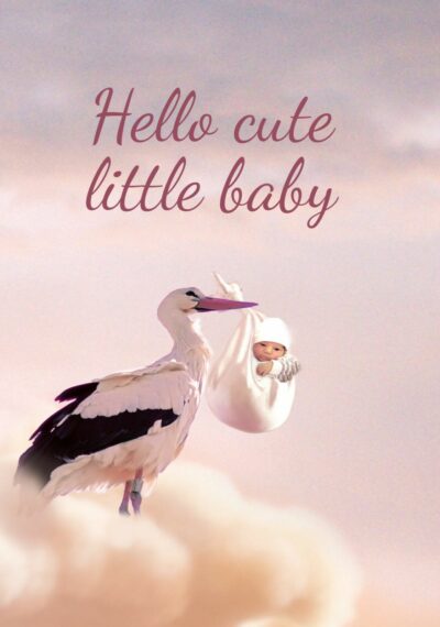 Hello cute little baby Kaart