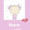 Hoera een meisje Kaart