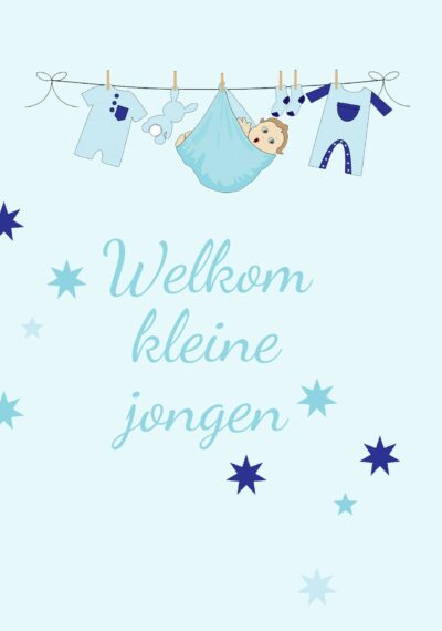 Welkom kleine jongen Kaart