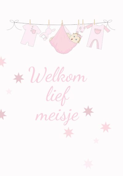 Welkom lief meisje Kaart