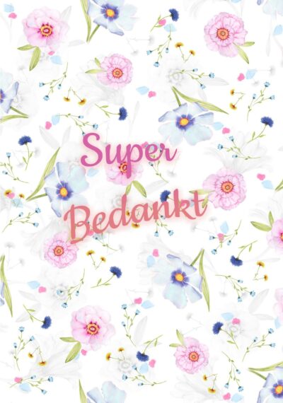 Super bedankt Kaart