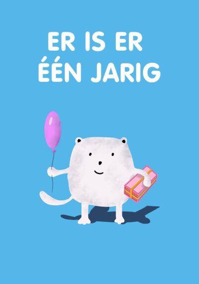 Er is er een jarig Kaart