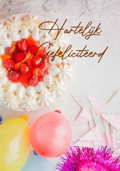 Hartelijk gefeliciteerd Kaart