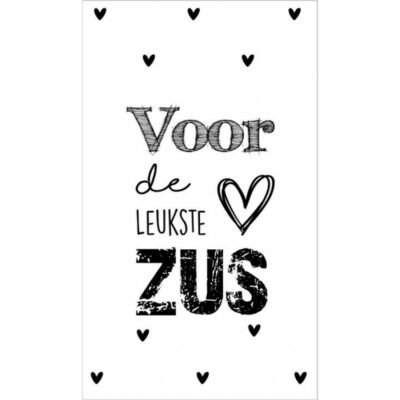 Voor De Leukste Zus Kaartje