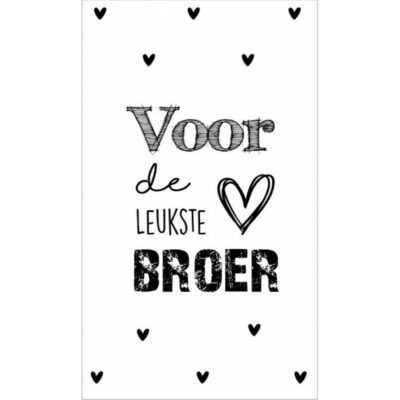 Voor De Leukste Broer Kaartje