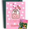 I Love you Kaart met Bijenbloemen