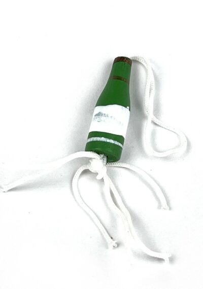 Gelukspoppetje champagnefles groen