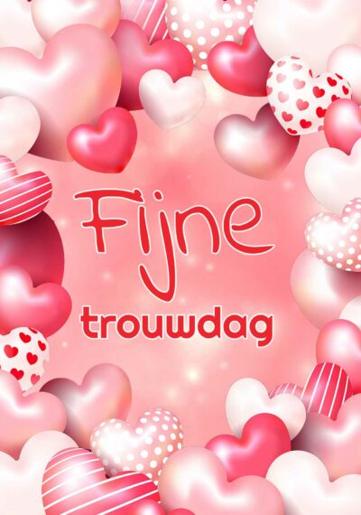 fijne trouwdag kaart