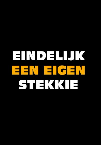 Eindelijk Een Eigen Stekkie