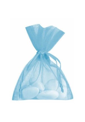 Organa Zakjes Met Stenen Licht Blauw