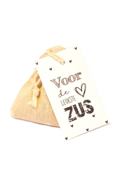 Gelukszakje Voor De Leukste Zus