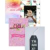 set van 4 bedanktkaarten plus envelop