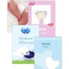 Set van 4 geboortekaarten plus envelop