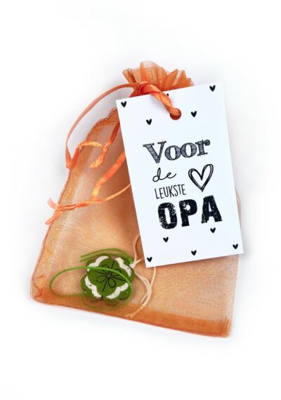 Gelukszakje Met Gelukspoppetje Voor De Leukste Opa