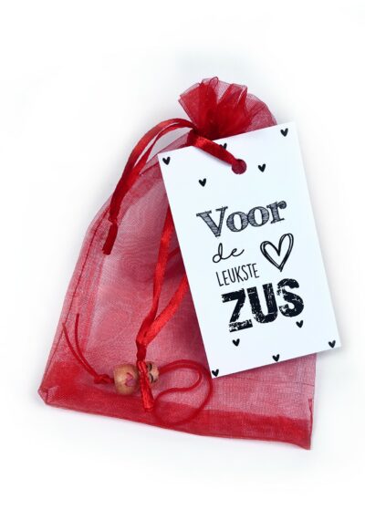 Gelukszakje Met Gelukspoppetje Voor De Leukste Zus