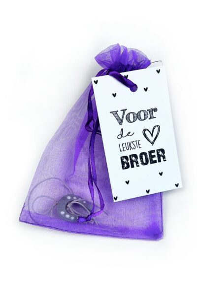 Gelukszakje Met Gelukspoppetje Voor De Leukste Broer