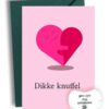 Bedankt Kaart Met Hartje Dikke Knuffel
