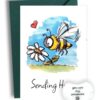 Bedankt Kaart Met Hartje Sending Hugs
