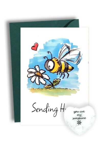 Bedankt Kaart Met Hartje Sending Hugs
