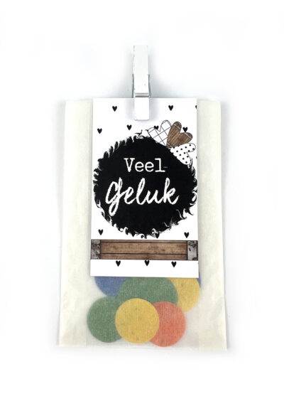 Groeiconfetti Veel Geluk