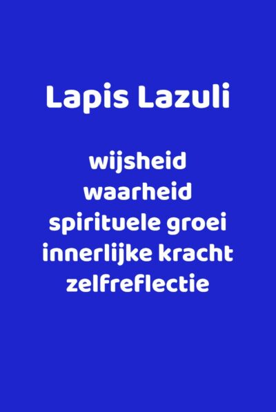 betekeniskaartje lapis lazuli