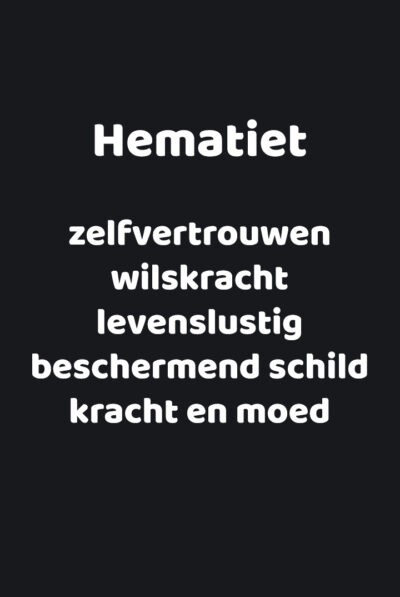 Betekeniskaartje Hematiet