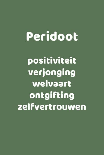 betekeniskaartje peridoot