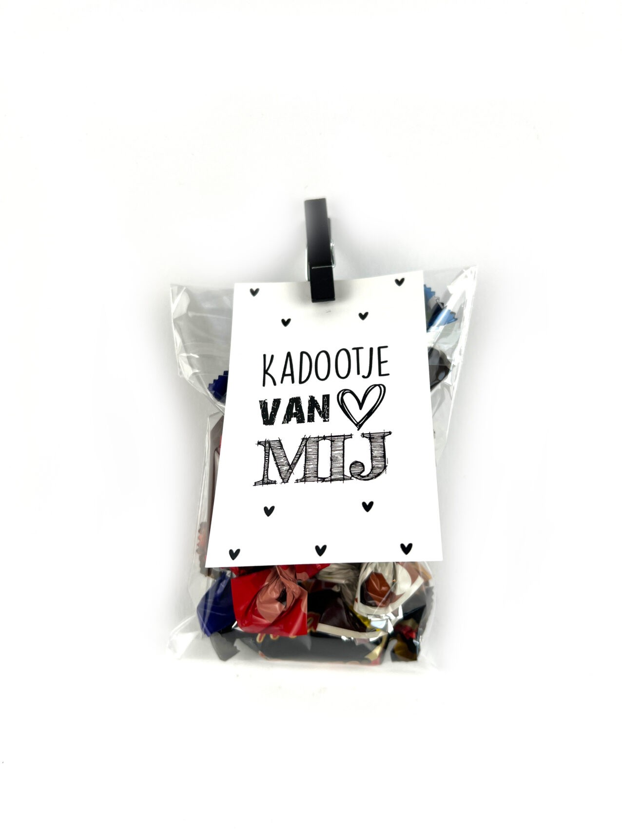Celebrations kadootje met k\minikaartje en miniknijper