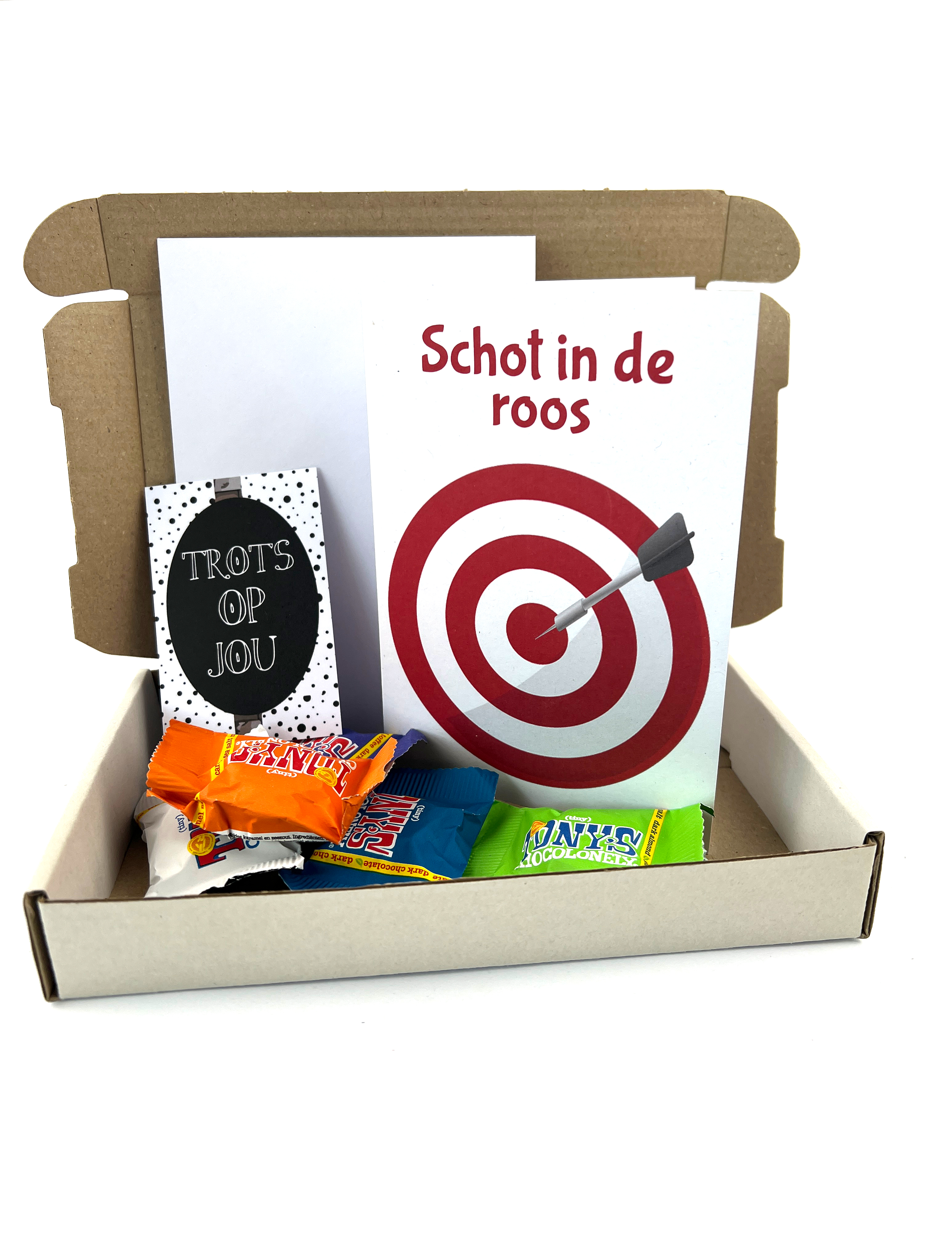 brievenbuscadeau schot in de roos