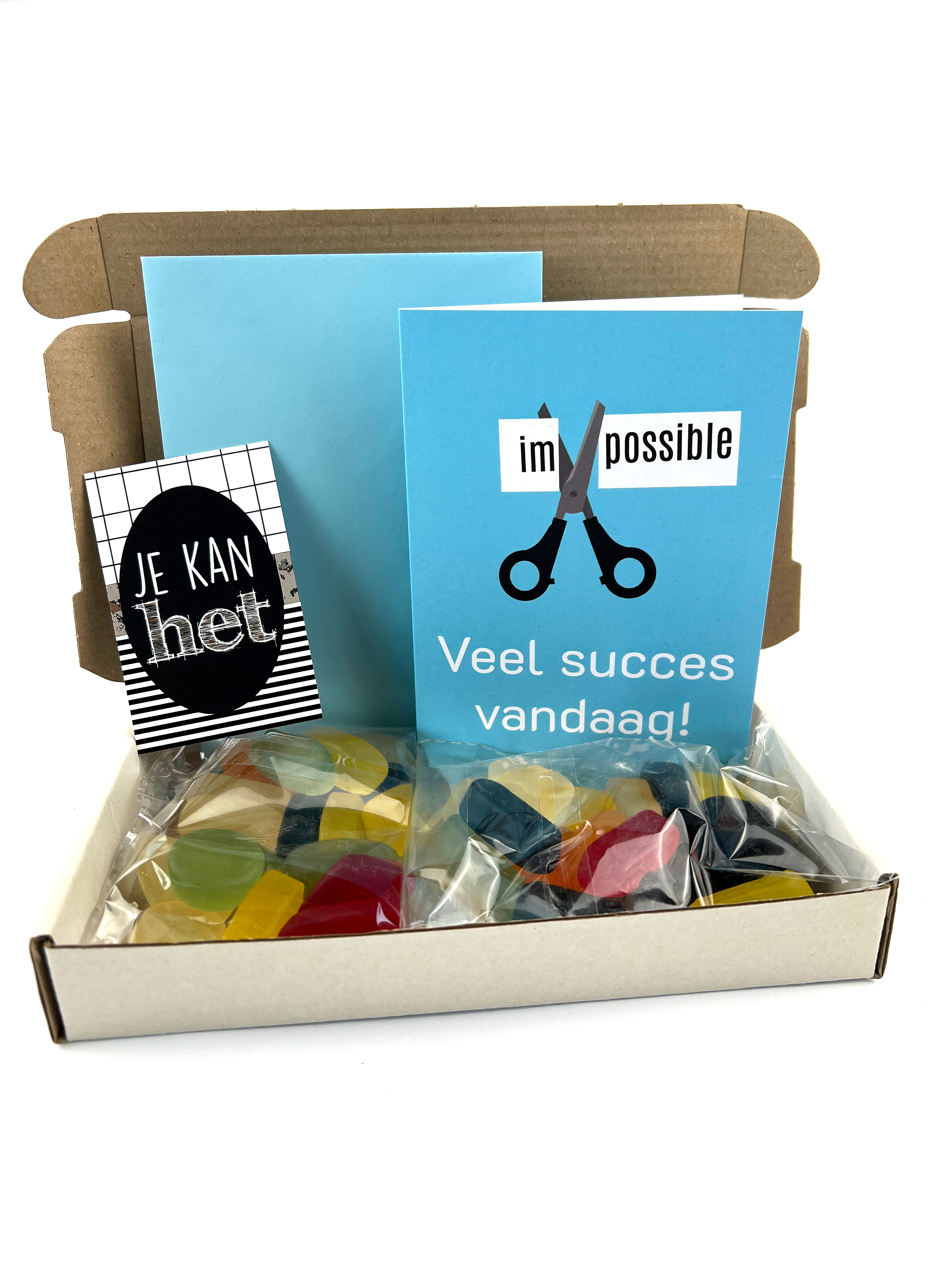 brievenbuscadeau veel succes vandaag