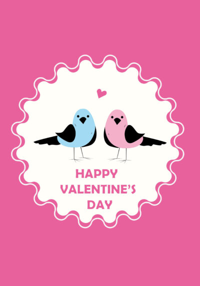 Happy Valentine's day birds