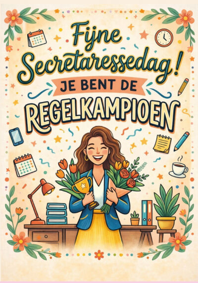 Fijne secretaressedag je bent de regelkampioen