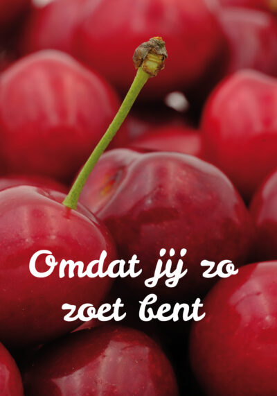 Omdat jij zo zoet bent