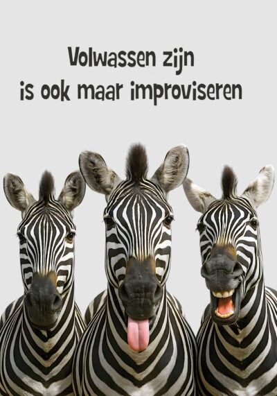 Volwassen zijn is ook maar improviseren