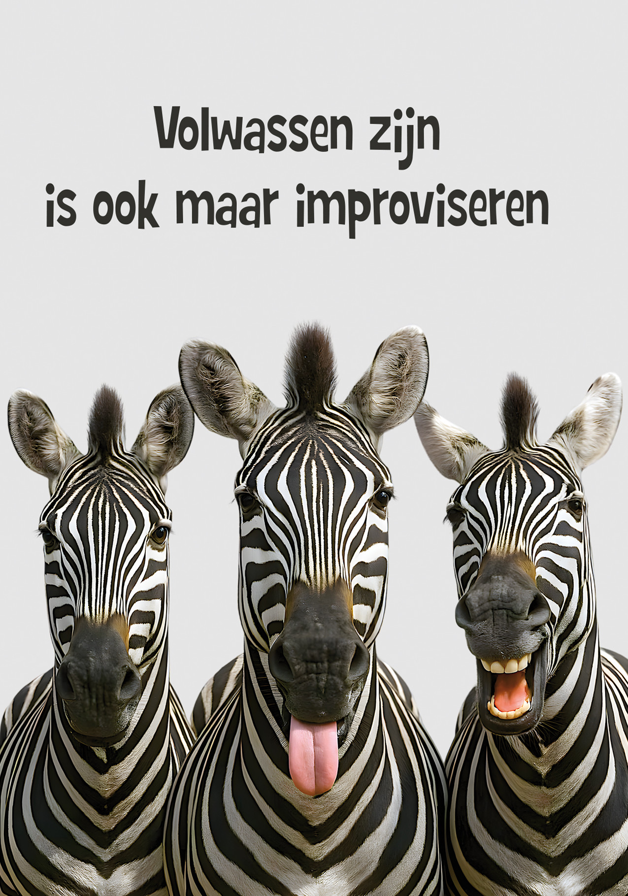Volwassen zijn is ook maar improviseren